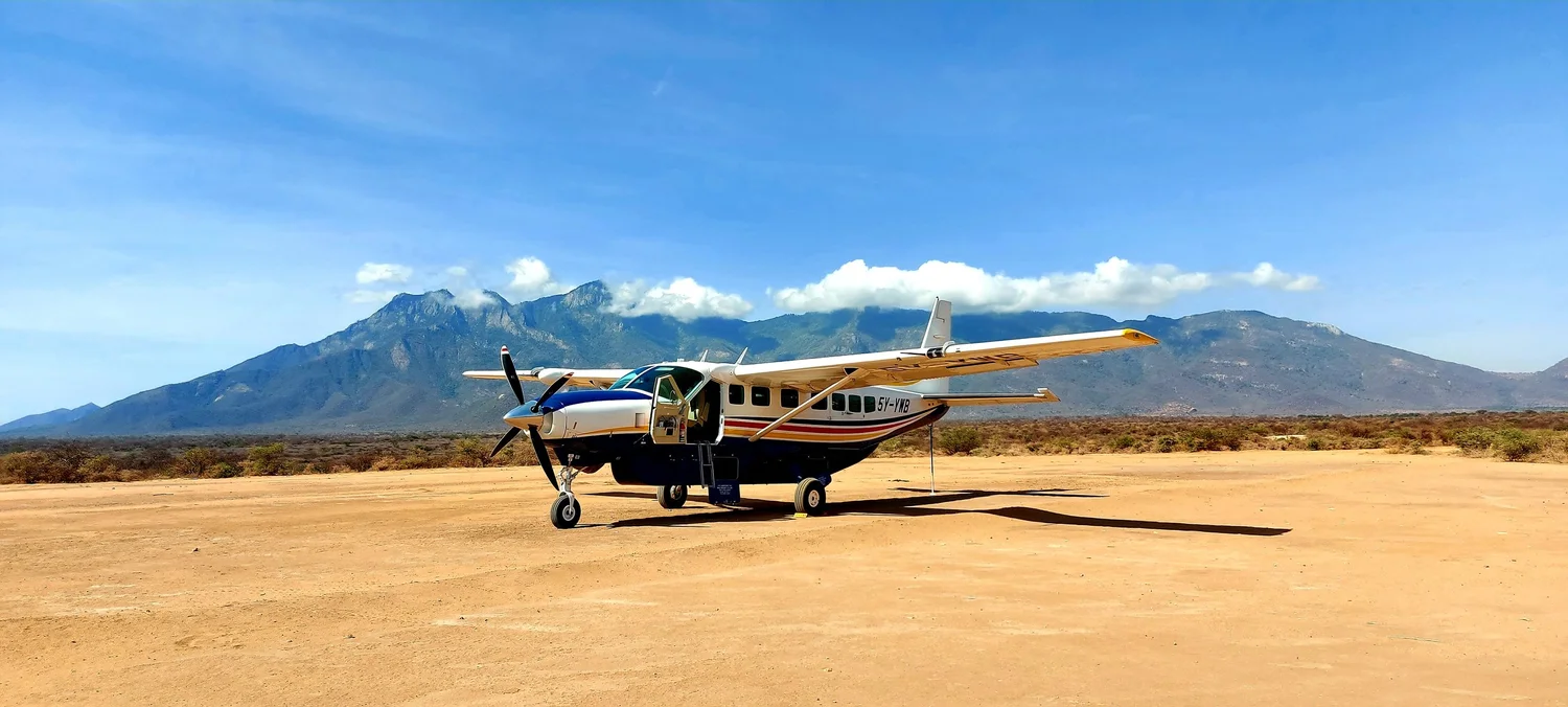 Cessna Caravan at a bush airstrip