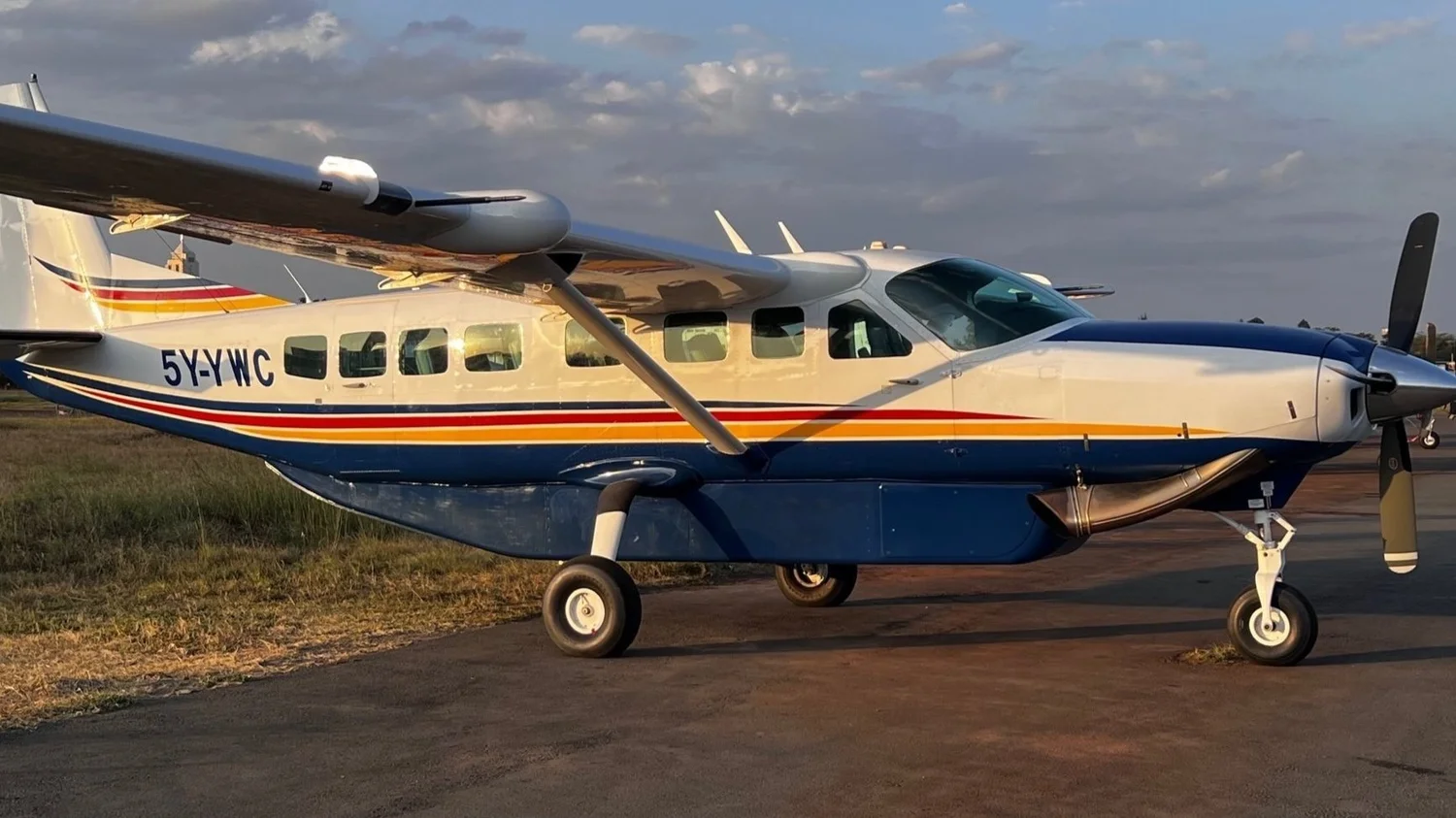Cessna Caravan on a runway