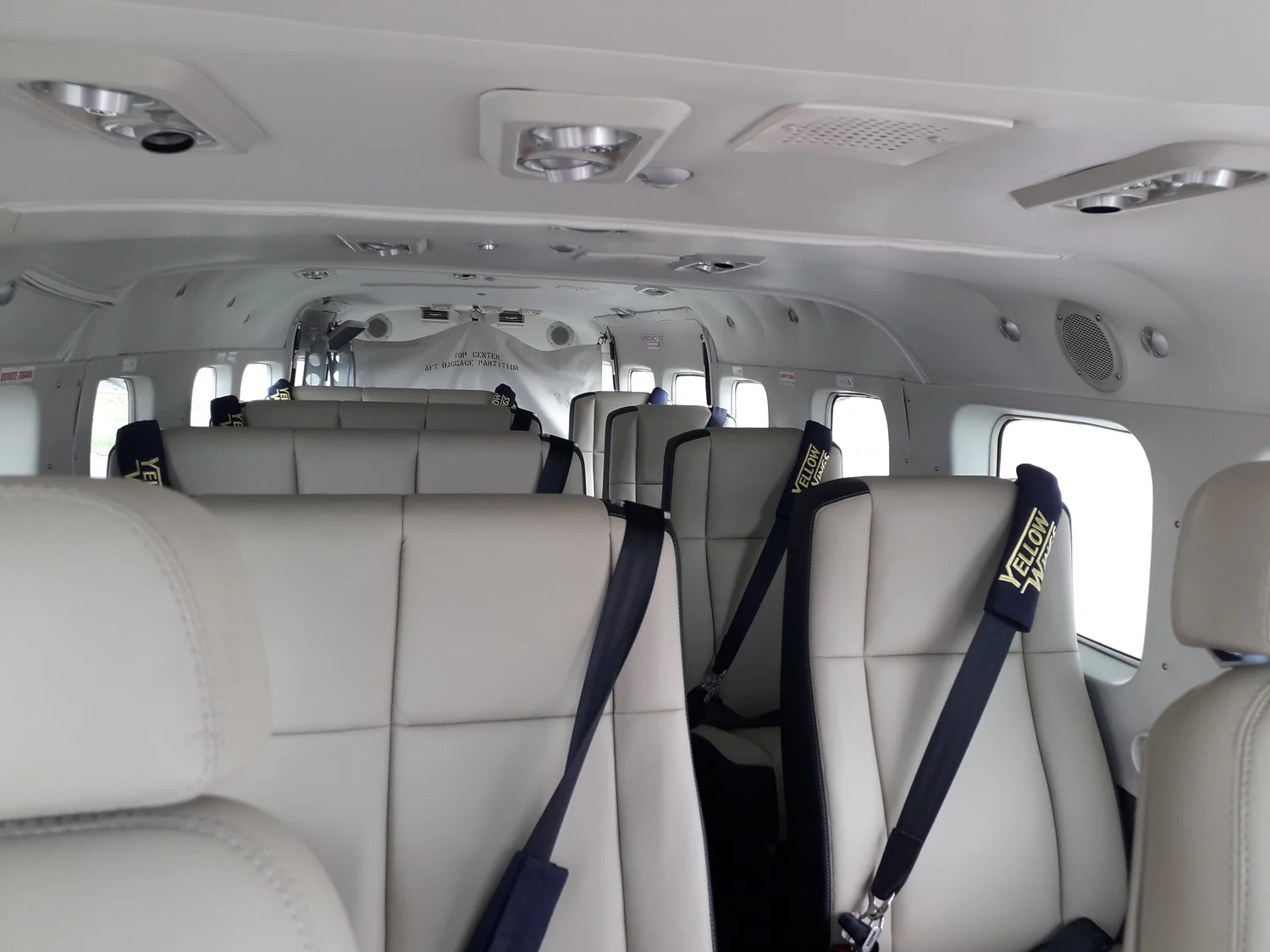 Cessna Caravan passenger cabin interior
