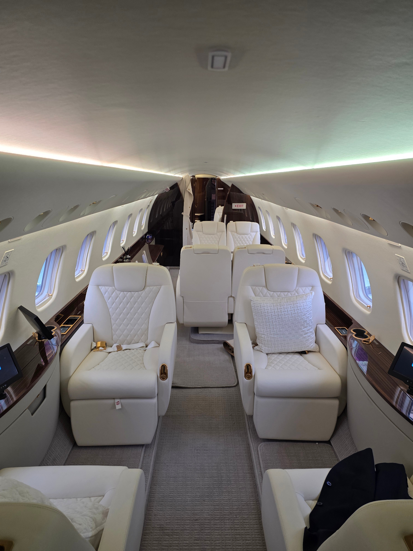 Embraer Legacy 650 main passenger cabin